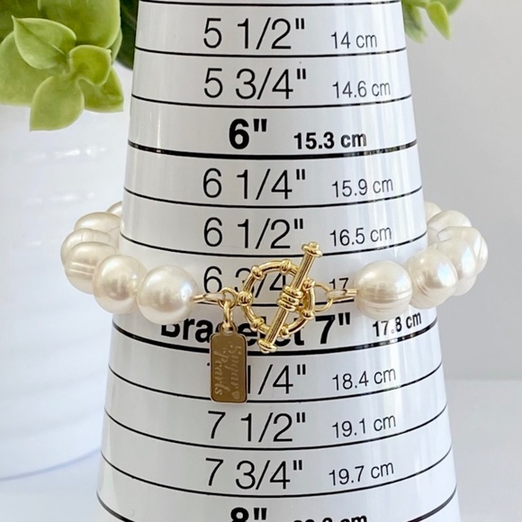 Freshwater Pearl Bracelet with 14K Toggle - Picture 5 of 5